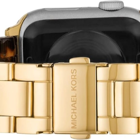 Michael Kors Tortoiseshell Pattern 20mm Apple Watch Bracelet Watch Band - Picture 5 of 6